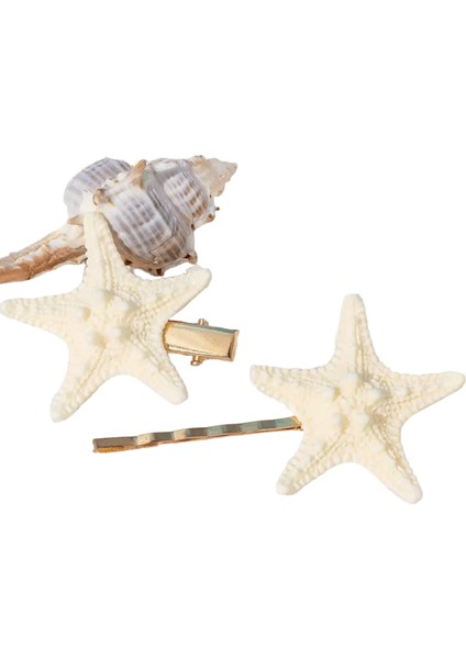 Yeni Moda Yüksek Dereceli Kabuk Denizyıldızı Şekli Saç Penisi Ettes Kadınlar Için Kız Aksesuarları Kenar Taşları Saç Pençesi Toptancolor: H01 (Yurt Dışından)