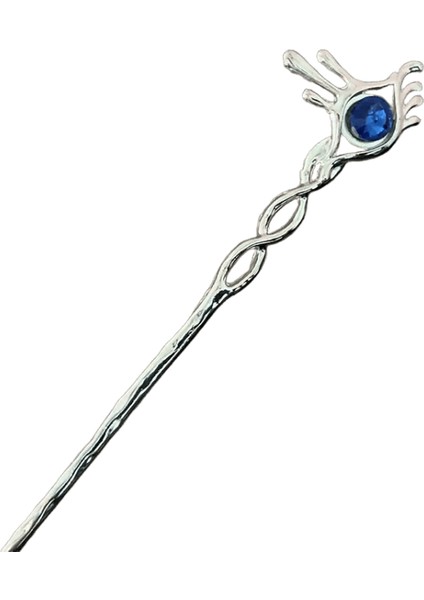 Yeni Saç Makinesi Saç Çubukları Kristal Modaya Düz Metletli Metal Saç Aksesuarları ile Minimalist Şube Şekli Kadın Mücevher Metal Renk: H084-4 (Yurt Dışından)