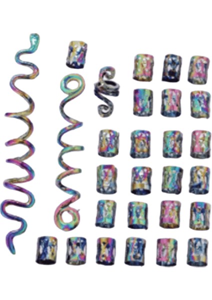 Avrupa ve Amerikan Popüler Viking Celtic Knot Retro Etnik Stil Spiral Yılan Şekilli Kirli Örgü Klip Aksesuarları Metal Renk: Renkli (Yurt Dışından)