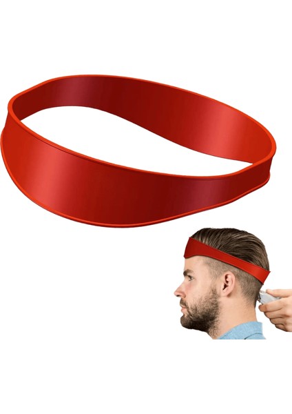Dıy Ev Saç Kesme Saç Kesimi Kavisli Kafa Bandı Silikon Boyun Çizgisi Tıraş Şablonu Kılavuz Kılavuzu Berber Saç Stil Araç Kilo: 2 Pcs Saç Çıkartmaları (Yurt Dışından)