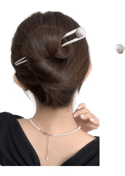 Kore Saç Aksesuarları Metal U Şekil Saç Pınlar Kadınlar Için Sahip Saç Pıns Gümüş Altın Renk Saç Giyin (Yurt Dışından)