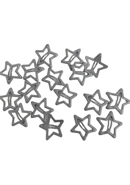 Yeni Dark Y2K Kızlar Siyah Yıldız Bobby Pin Saç Tokası Serin Cazibe Metal Bb Saç Klipsi Kadın Pentagram Harajuku Tavan Aksesuarları Renk: Gri/beden: 30PCS (Yurt Dışından)