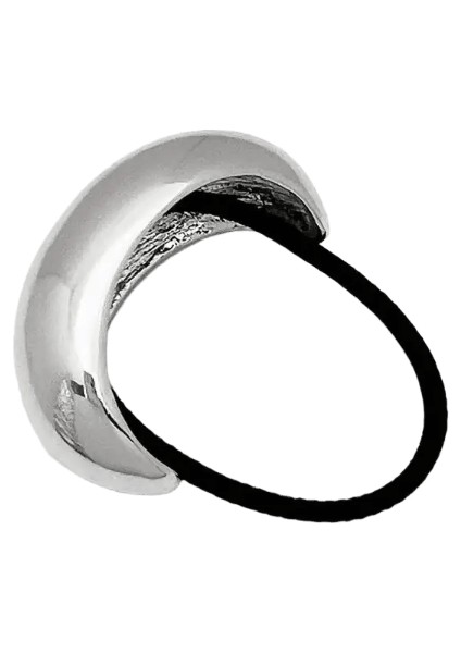 Basit Tıknaz Içi Boş Çift Katmanlı Metal Saç Klipleri Kadınlar Için Saç Bantları Elastik Scrunchies Saç Halatları Moda Saç Aksesuarları Metal Renk: B2 (Yurt Dışından)