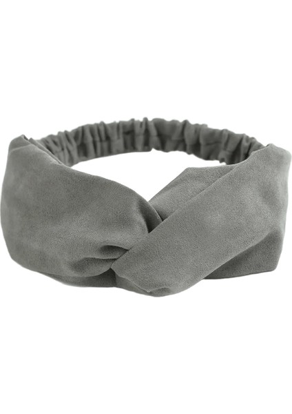 Kadınlar Için Çapraz Türban Katı Kafa Bantları Twist Düğümlü Boho Süet Saç Bantları Kızlar Için Tatlı Yay Headwrap Vintage Saç Aksesuarları: Pembe (Yurt Dışından)