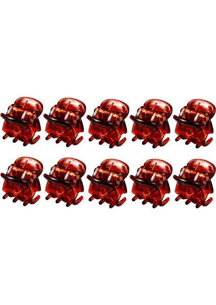 30/20/10PCS Kadın Kızlar Mini Saç Pençeleri Çocuklar Plastik Siyah Saçkoplar Saç Klipler Kelepçe At Kuyruğu Tutucu Meatwear Saç Aksesuarları: Kahve/boyut: 10 Adet (Yurt Dışından)