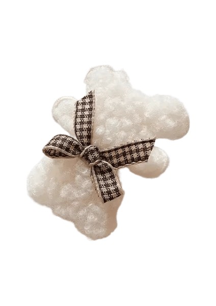 2pcs Küçük Çocuklar Çocuklar Için Sevimli Saç Pimleri Çocuklar Için Bebekler Bebekler El Yapımı Kızlar Saç Klipleri Moda Saç Aksesuarları Ettes Tavan Renk: 2pcs Beyaz (Yurt Dışından)