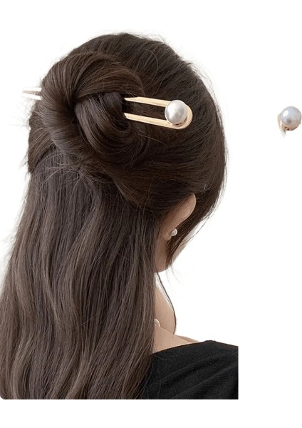 Kore Saç Aksesuarları Metal U Şekil Saç Pınlar Kadınlar Için Sahip Saç Pıns Gümüş Altın Renk Saç Giyin (Yurt Dışından)