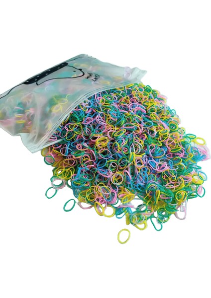 500PCS Kızlar Renkli Tek Kullanımlık Kauçuk Bant Elastik Saç Bantları Kafa Bandı Çocuk At Kuyruğu Tutucu Grupları Çocuklar Saç Aksesuarları Renk: Mix-4 500PCS (Yurt Dışından)