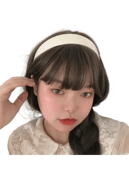 Moda Yeni Beyaz Saç Çember Kadınlar Için Tavan Bayanlar Kafa Bandı Ince Saç Giyim Saç Bandı Tatlı Kızlar Saç Aksesuar Kafa Bantları Renk: Büyük 3cm (Yurt Dışından)