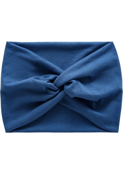 Saç Aksesuarları Bükülmüş Ekstra Geniş Kalın Geniş Kafa Bantları Türban Egzersiz Kafası Kafa Sarar Kadınlar Için Renk: Mavi (Yurt Dışından)