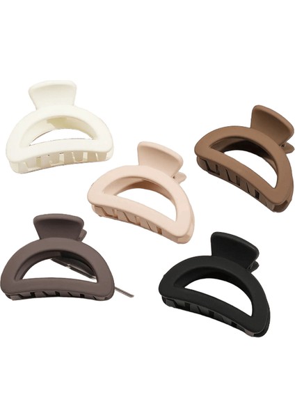 5 Adet Küçük Çiçek Saç Pençe Klipsleri Kadınlar Için Kızlar, Mat Düzeltme Çene Klipleri, Ince Saç Için Yarım Daire Ettes: 5 Adet Stil A (Yurt Dışından)