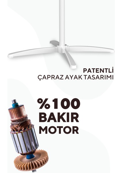 KTF-290 Beyaz Vantilatör 16'' (3p) fiyatları
