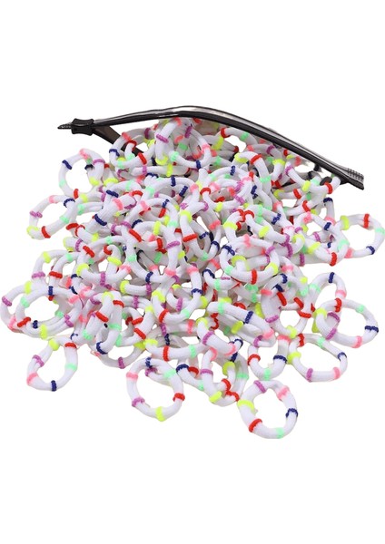 60PCS/LOT Renkli Elastik Saç Bandı Lastik Bantlar Çocuklar Için At Kuyruğu Desteği Heirties Headrope Çocuklar Saç Aksesuarları: 3857-3 (Yurt Dışından)