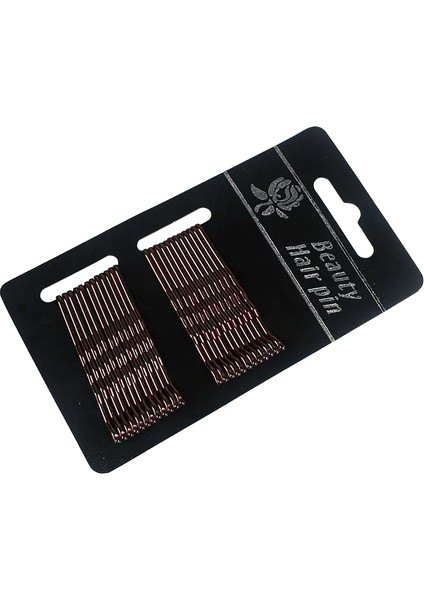 24/50PCS Metal Saçkoplar U Şeklindeki Kıvırcık Dalgalı Saç Klipsleri Kadınlar Kızlar Basit Bobby Pins Ettes Gelin Saç Modeli Aletleri Saç Pimleri Renk: Dalga Kahverengi (24PCS) (Yurt Dışından)