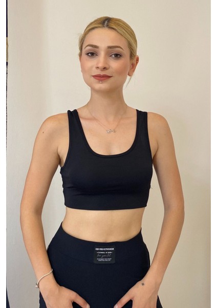 Kadın Spor Yüzücü Sırtı Crop Top Büstiyer modelleri