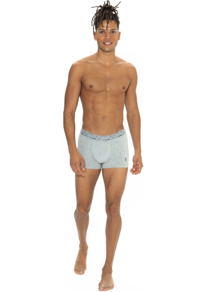 Erkek Pamuklu Fit Lisanslı Boxer 3'lü Paket / Siyah - Lacivert - Melanj fiyatları