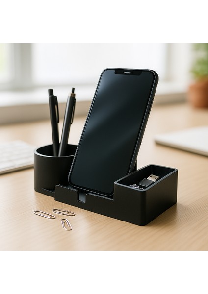 Masaüstü Telefon Standı ve Organizer | Minimalist 3’ü 1 Arada Düzenleyici modelleri