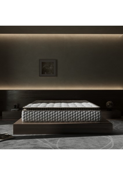 Cortado Çift Kişilik Pedli Paket Yaylı Yatak 30 cm indirimleri