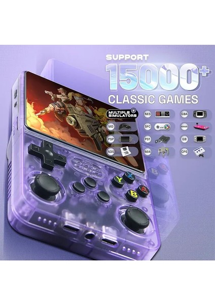 R36S Retro El Oyun Konsolu 64GB - 15000+ Klasik Oyun - 3.5” IPS Ekran, Psp Ps1 Nes Gba Nds Desteği indirimleri