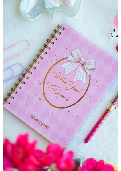 A5 Spiralli Süresiz-Motivasyon Sayfalı-Haftalık Planlayıcı Ajanda modelleri