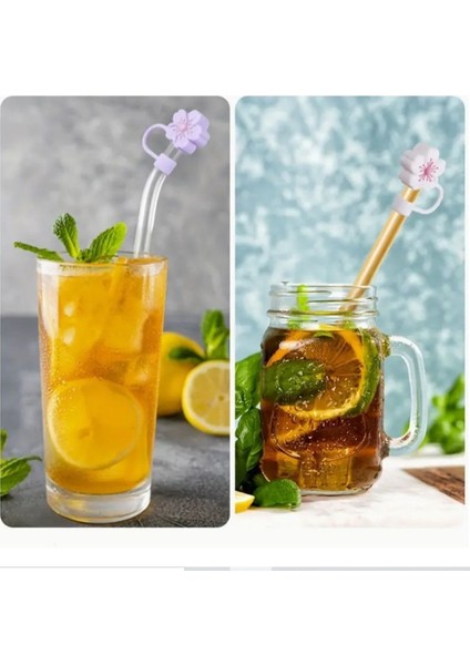 1 Adet Soft Sevimli Çiçekli Stnly Pipet Kapakları 10 mm fiyatları