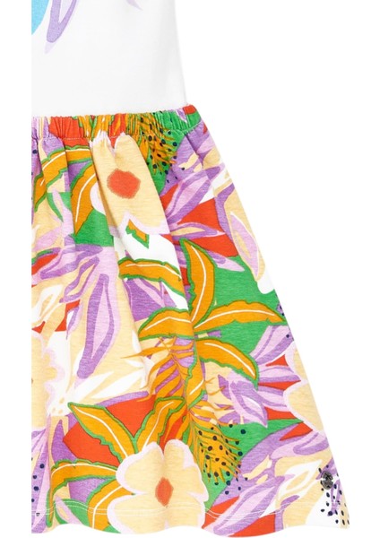 Çiçekli Kız Çocuk Elbise 11367796 modelleri