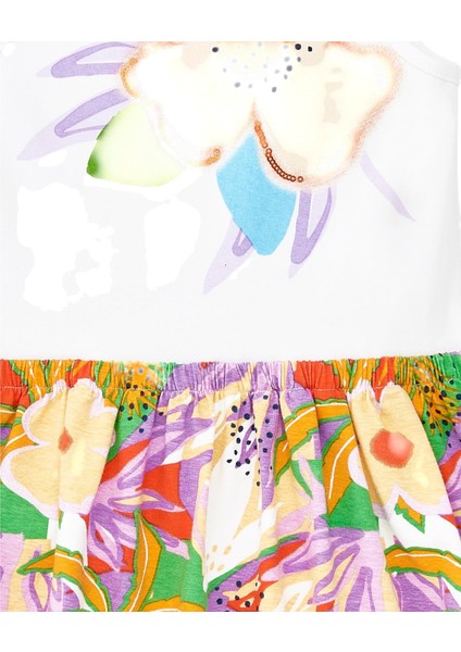 Çiçekli Kız Çocuk Elbise 11367796 fırsatları