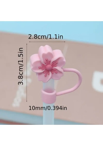 1 Adet Sevimli Karikatür Silikon Stnly Pipet Kapakları 10 mm fırsatları