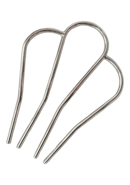 Siyah U Şeklindeki Saç Çatal Klipsi Kadınlar Için Saç Pimi Taraklar Dağınık Topuz Klipsler Klips Yan Taraklar Sopa Basit Saç Şekillendirme Araçları Metal Renk: Yeni Klip 1pc Gümüş (Yurt Dışından)