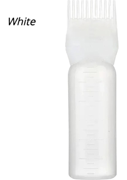 Silikon Şampuan Fırça Kafa Kafa Masajı Tarak Saç Boya Tonu Yağ Uygulayıcı Şişe Fırça Berber Salonu Saç Stil Araçları Renk: A-Beyaz (Yurt Dışından)