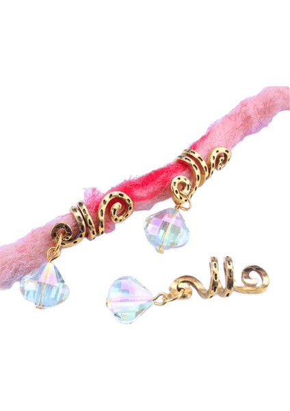 5pcs/çanta Saç Örgüsü Peruk Takılar Saç Uzatma Saç Halkaları Toka Içi Boş Çiçek Tüpleri Manşetler Saç Tokası Headdress Dreadlock Boncuk Renk: 5pcs LQ716-8 (Yurt Dışından)