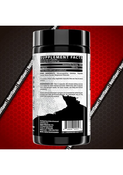 Research Black Series L-Arginine(Arjinin) 1000 120 Capsules Usa fiyatları