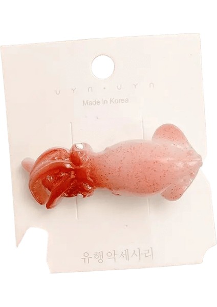 Simüle Edilmiş Gıda Saçları Klip Yeni Yaratıcı Deniz Ürünleri Aksesuarları Komik Tuzlu Balıklar Için Eğlenceli Kelime Klibi Kadınlar Için: A2 (Yurt Dışından)