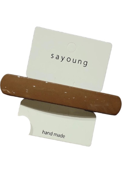 Mizaç Morandi Renk Bahar Saç Klipli Kadınlar Kızlar Basit Saç Teslim Kore Renkli Mat Ette Saç Stil Aksesuarları Renk: Kahve (Yurt Dışından)