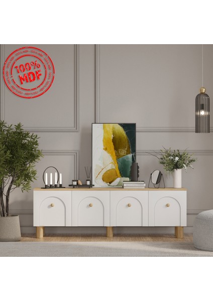 %100 Mdf Luna Tv Ünitesi 180 cm Legnano fırsatları