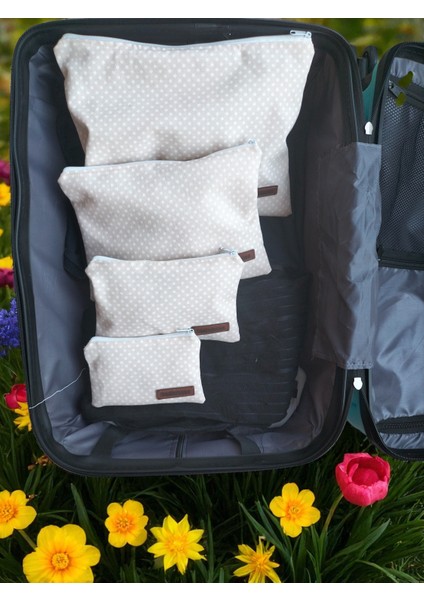 Günlük Çanta Içi-Valiz Düzenleyici, Makyaj Takı Çantası Zarf 2 Boy Small/medium 15X10/20X13
