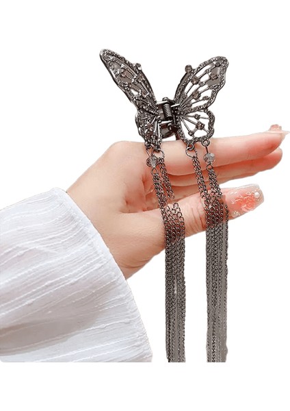 Püskül Inci Saç Pençesi Kırmızı Çiçek Festivali Kızlar Için Saç Tokası At Kuyruğu Saç Klipleri Yengeç Kadın Moda Aksesuarları Hediyeler Renk: A6 (Yurt Dışından)