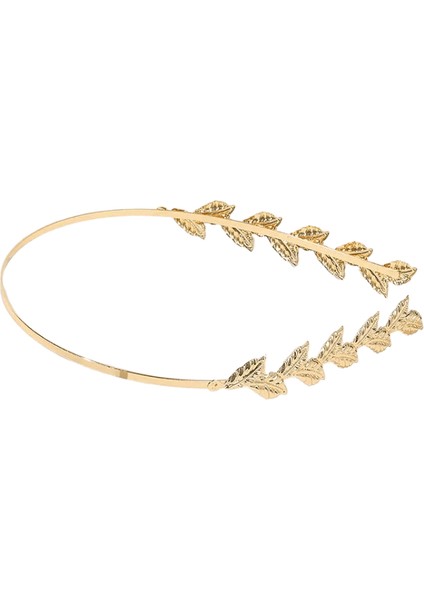 Yeni Altın Renk Yaprak Baş Bandı Başlık Taç Tiara Headdress Tanrıça Yunan Kafa Takı Gelin Düğün Saç Aksesuar Renk: FG10 (Yurt Dışından)