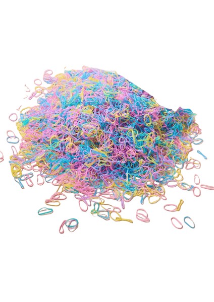 500PCS/SET Kızlar Renkli Elastik Elastik Tek Kullanımlık Yumuşak Kauçuk Bant Saç Kravat Kafa Bandı Çocuk At Kuyruğu Tutucu Grupları Çocuk Aksesuarları Renk: 2552-2X500 (Yurt Dışından)