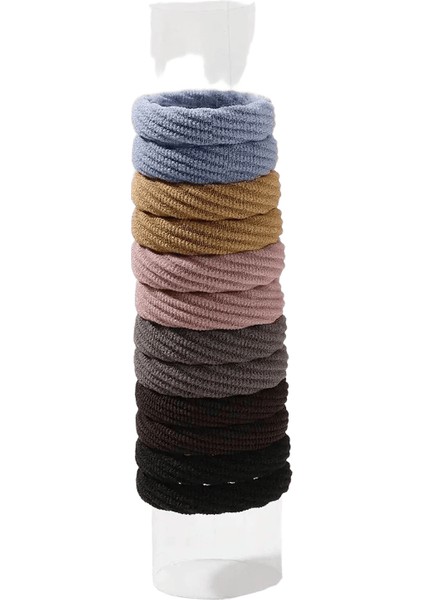 12PCS Kadınlar Kızlar Basit Temel Elastik Saç Bantları Bağları Scrunchie At Kuyruğu Tutucu Lastik Bantlar Moda Kafa Bandı Saç Aksesuarları Renk: 3646-6-12PCS (Yurt Dışından)