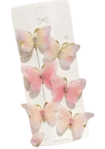 2/6pcs Renkli Saç Tokaları Kız Saç Klipsleri Ettes Kadın Tatlı Saç Süslemesi Gökkuşağı Şapkası Moda Saç Aksesuarları Renk: 6 (Yurt Dışından)