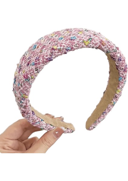 Aishg Gül Kırmızı Geniş Kenarlı Sünger Saç Bandı Kadınlar Peri Mizaç Kafa Bandı Tüvit Kumaş Çember Saç Bandı Kızlar Saç Aksesuarları Renk: 7 (Yurt Dışından)