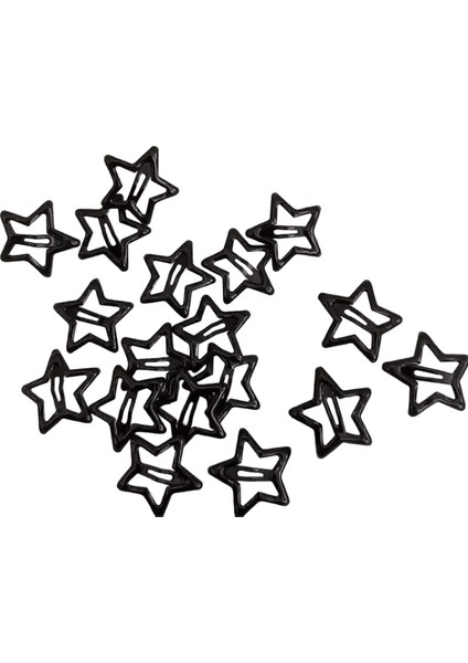 Y2K Harajuku Yağ Damlası Siyah Gri Yıldızlar Saç Klipleri Ins Pentagram Baharatlı Kız Kenar Saç Tokaları Tatlı Serin Zarif Kore Aksesuarscolor: Gri Siyah/boyut: 10 Adet (Yurt Dışından)