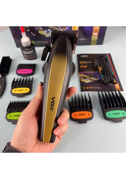 V-270 9000RPM Metal Şarj Edilebilir Profesyonel Saç Kesme modelleri