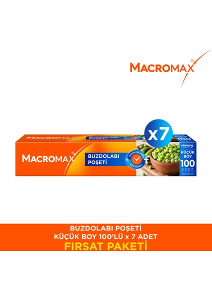 Buzdolabı Poşeti Küçük Boy - 100 Lü Paket X7