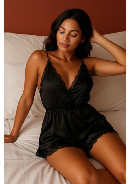 Obsıdıan- Siyah Tulum - Gecelik fırsatları