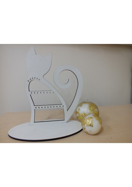 Kedi Figürlü Ahşap Lazer Kesim Mdf Takılık fiyatları