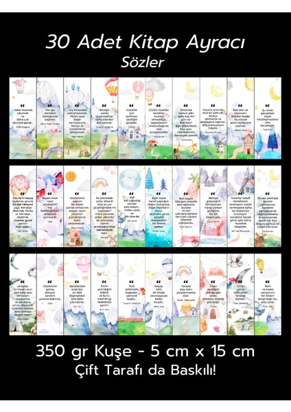 99'lu Kitap Ayracı Seti - Özel Paket7 fırsatları
