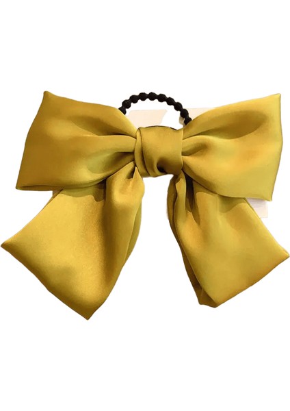 1pc Yeni Moda Büyük Yay Elastik Saç Bantları At Kuyruğu Eşarp Saç Bağları Kadınlar Saç Aksesuarları Renk: 11 (Yurt Dışından)