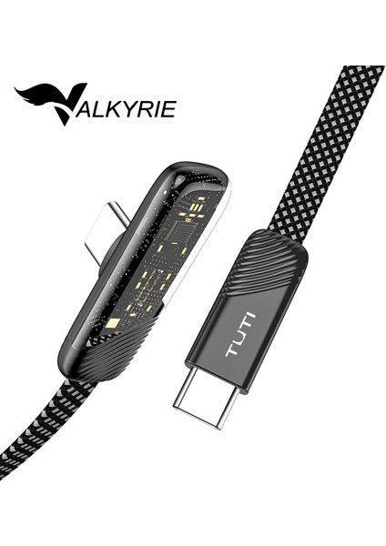 Tuti Süper Hızlı 60W Pd Type-C Şarj ve Data Kablosu - Dayanıklı Örgülü Tasarım Vertical Yatay Kablo 130CM modelleri